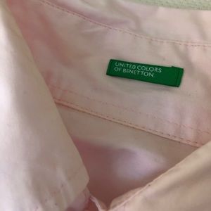 Light pink button down united Colors of Benetton